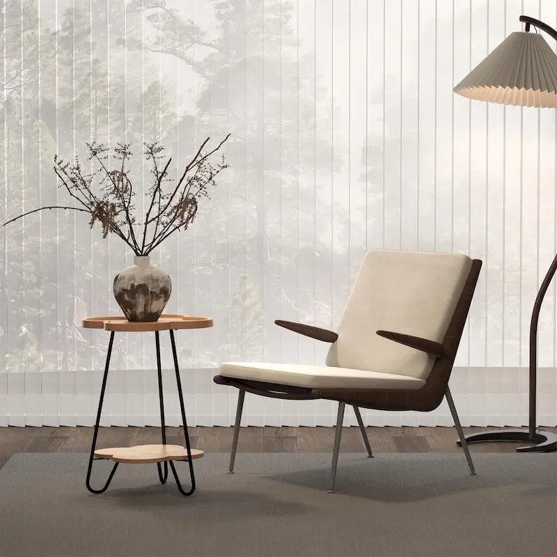 Modern Double-Layer Creative Petal Coffee Table, Round Side Table with Multifunctional Storage Space, for Living Room