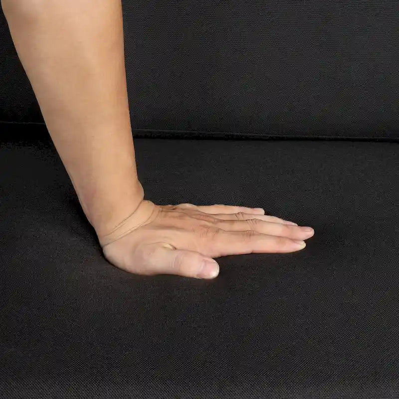 Canapé-lit gigogne de 147 cm avec matelas en mousse à mémoire de forme simple, deux ports de chargement USB
