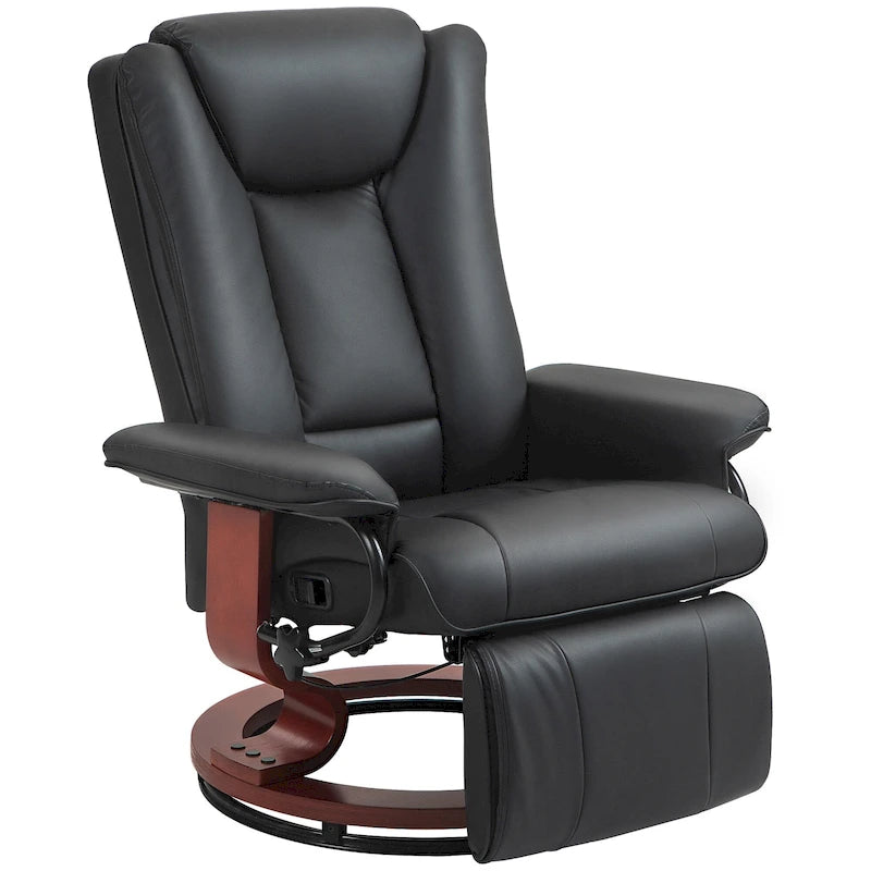 Fauteuil inclinable pivotant à dossier haut 30,7 avec repose-pieds