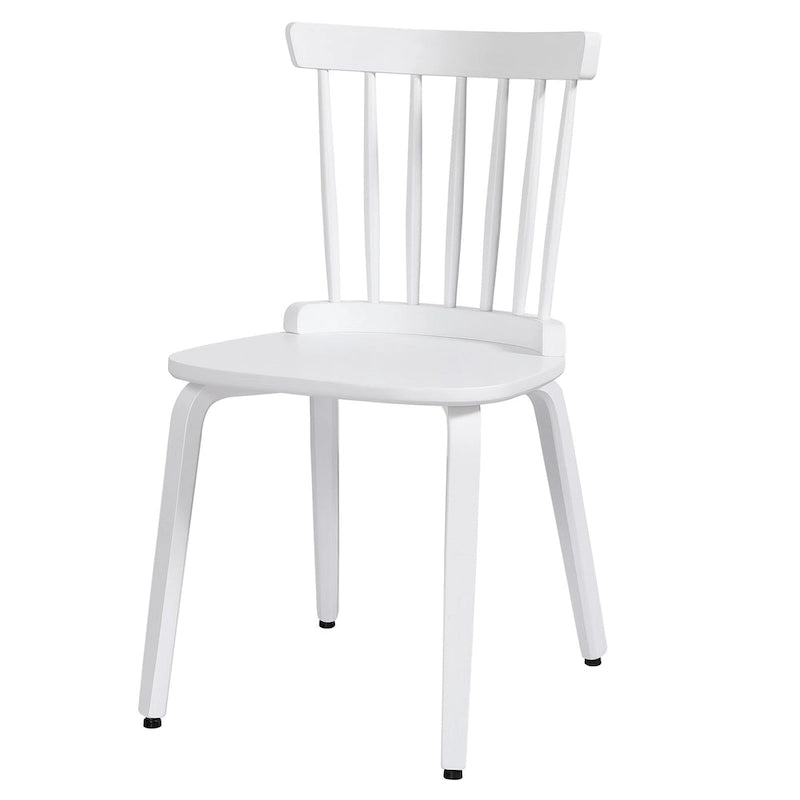 Chaises de salle à manger Windsor à dossier à barreaux en bois massif, lot de 2/4