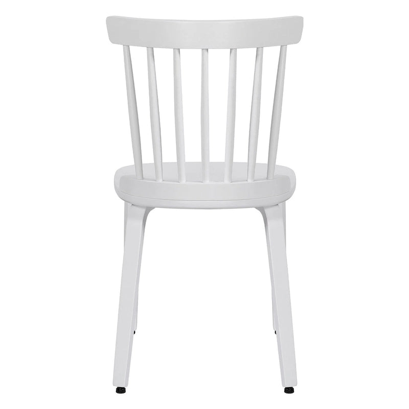 Chaises de salle à manger Windsor à dossier à barreaux en bois massif, lot de 2/4