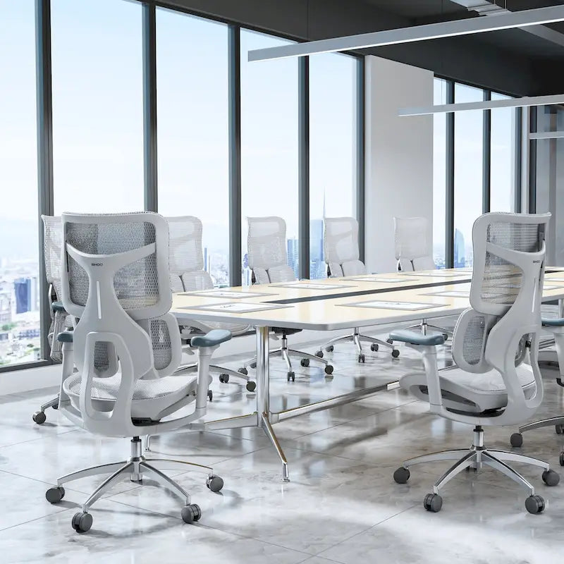 Chaise de bureau ergonomique en maille avec profondeur d'assise réglable