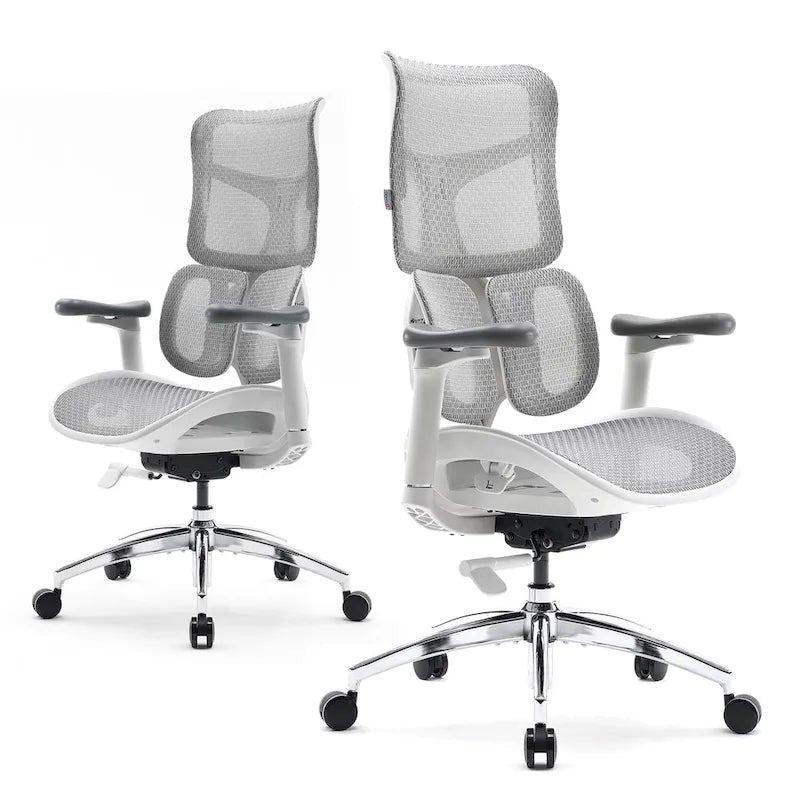 Chaise de bureau ergonomique en maille avec profondeur d'assise réglable