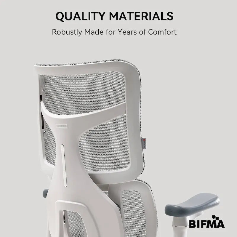 Chaise de bureau ergonomique en maille avec profondeur d'assise réglable