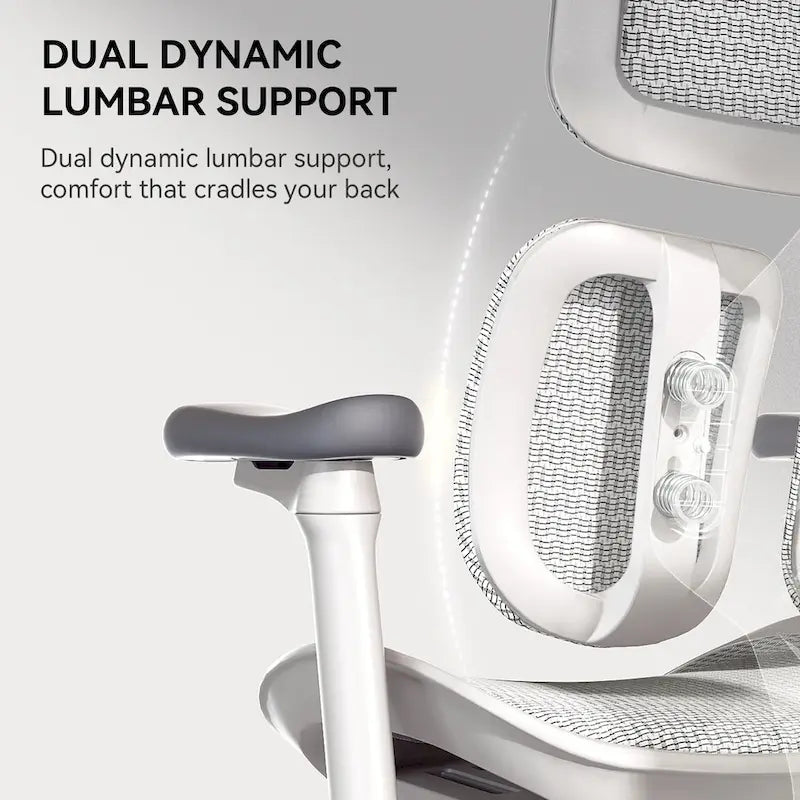 Chaise de bureau ergonomique en maille avec profondeur d'assise réglable