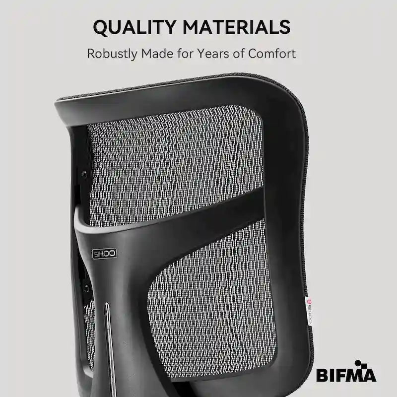 Chaise de bureau ergonomique en maille avec profondeur d'assise réglable