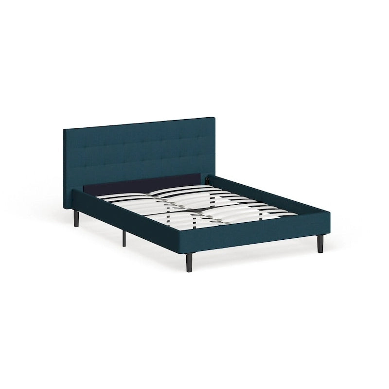 Lit plateforme capitonné Queen size