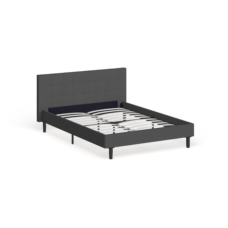 Lit plateforme capitonné Queen size