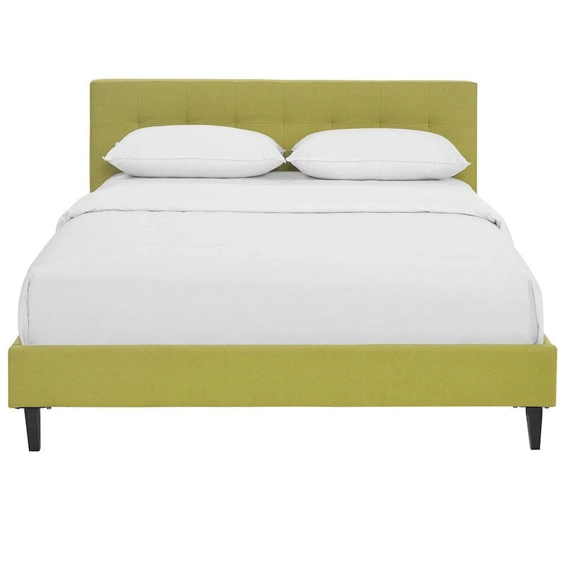 Lit plateforme capitonné Queen size