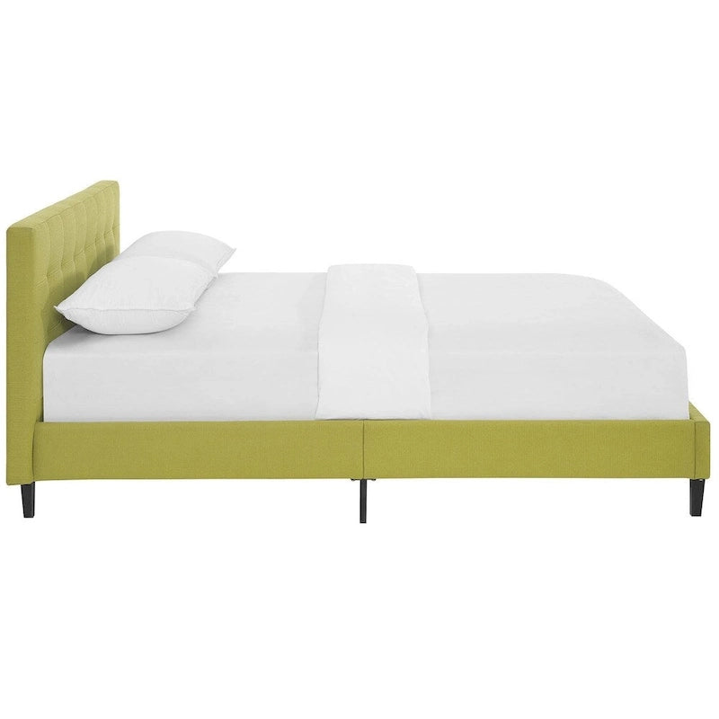 Lit plateforme capitonné Queen size