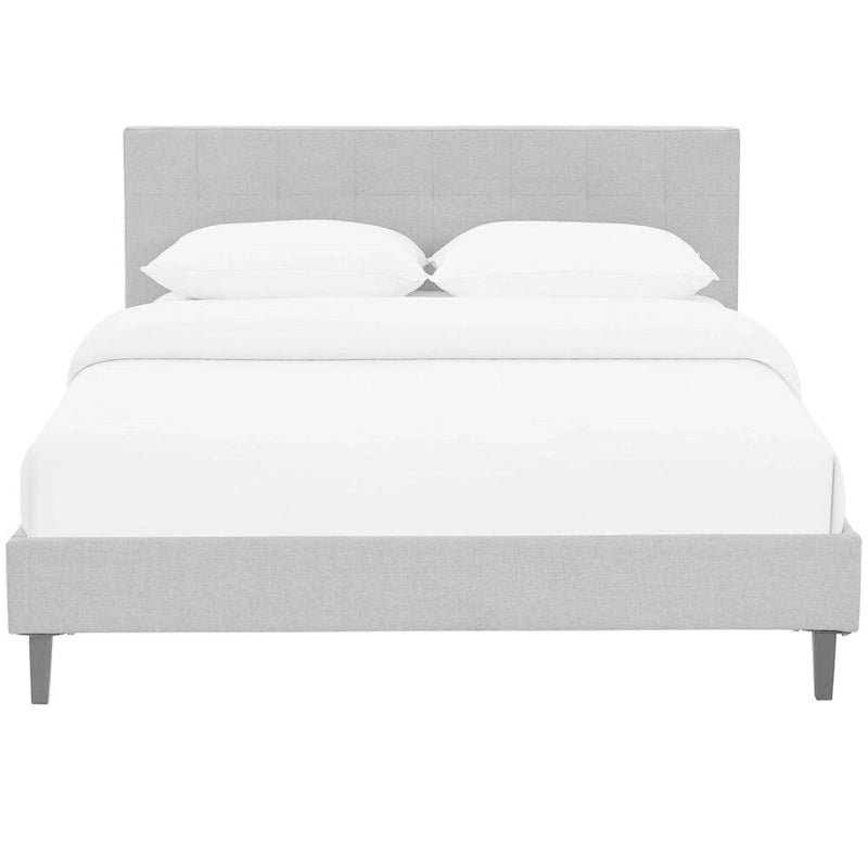 Lit plateforme capitonné Queen size