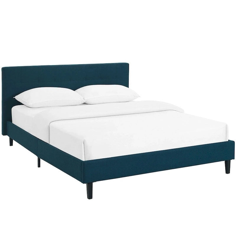 Lit plateforme capitonné Queen size