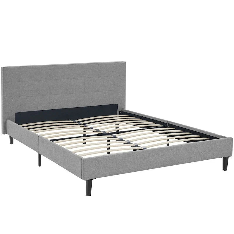 Lit plateforme capitonné Queen size