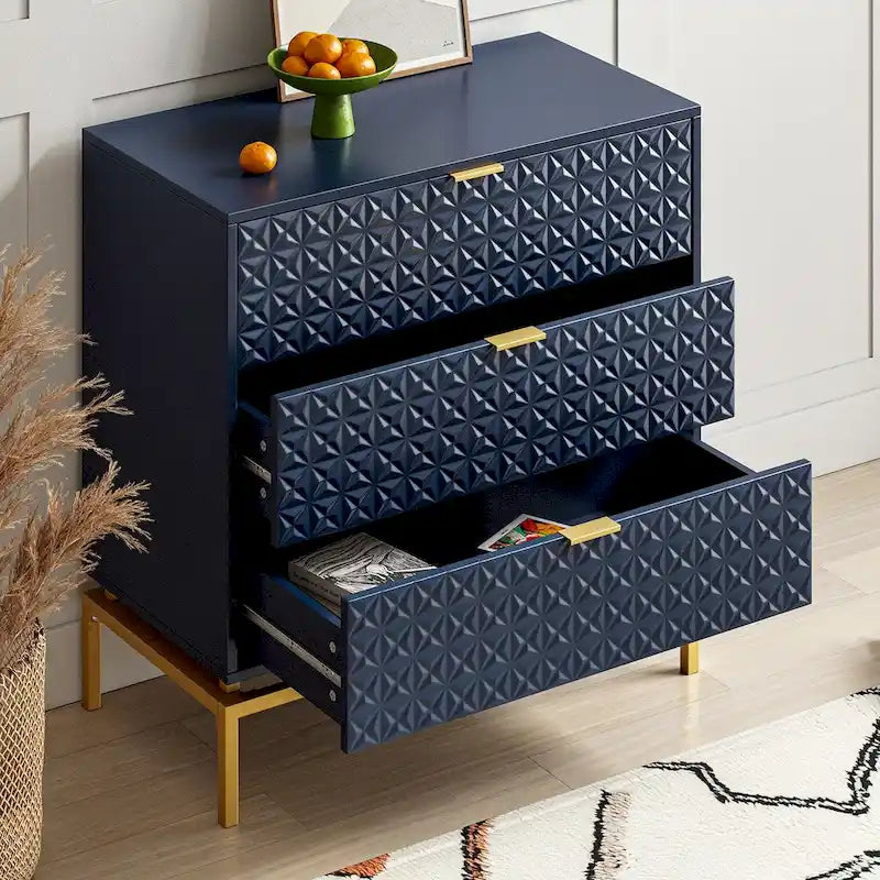 Meuble de rangement mi-siècle de 31 po avec base en métal