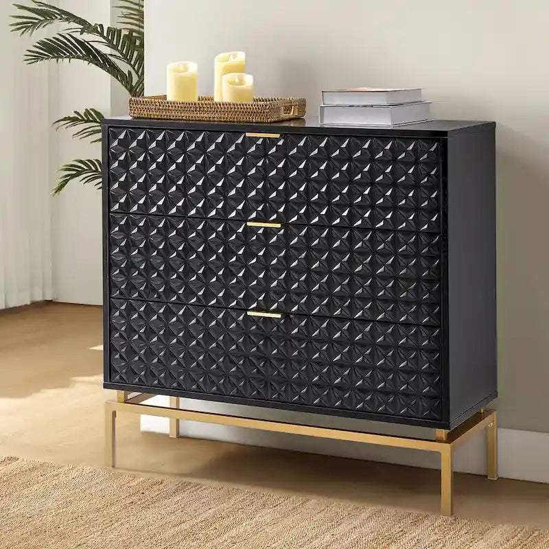 Meuble de rangement mi-siècle de 31 po avec base en métal