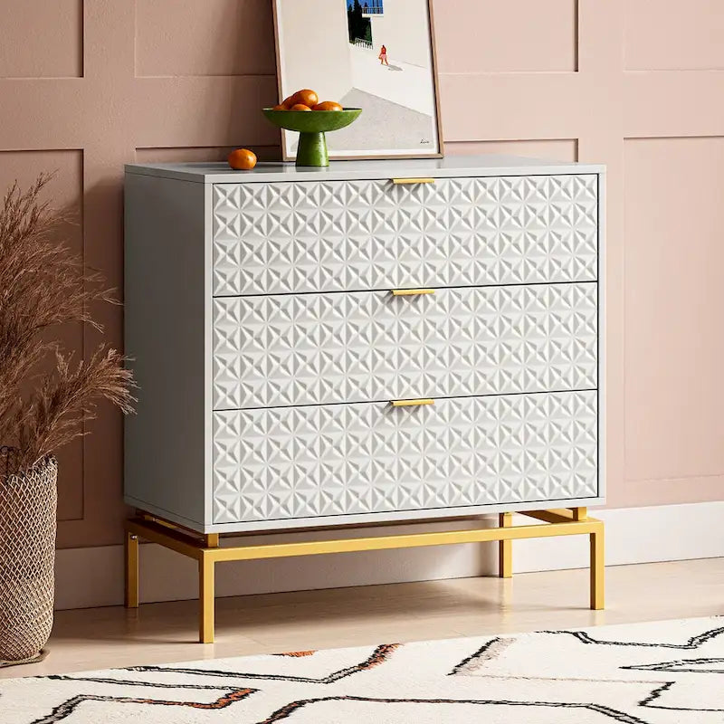 Meuble de rangement mi-siècle de 31 po avec base en métal