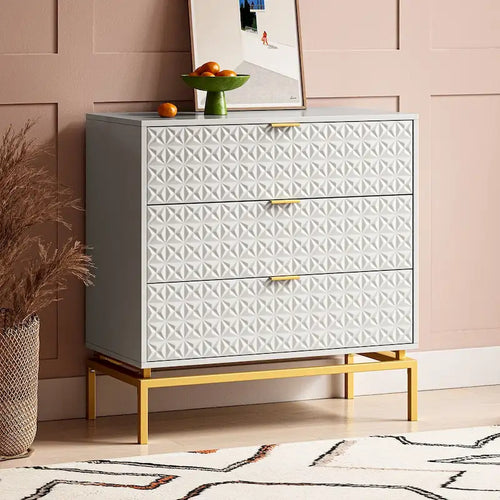 Meuble de rangement mi-siècle de 31 po avec base en métal