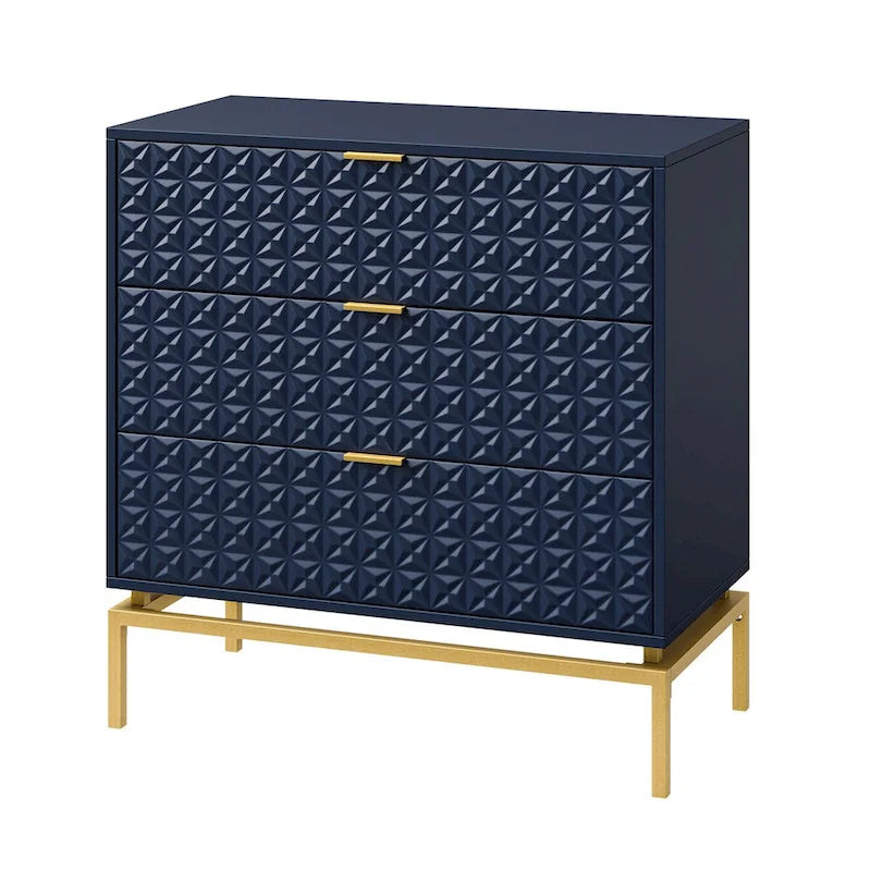 Meuble de rangement mi-siècle de 31 po avec base en métal