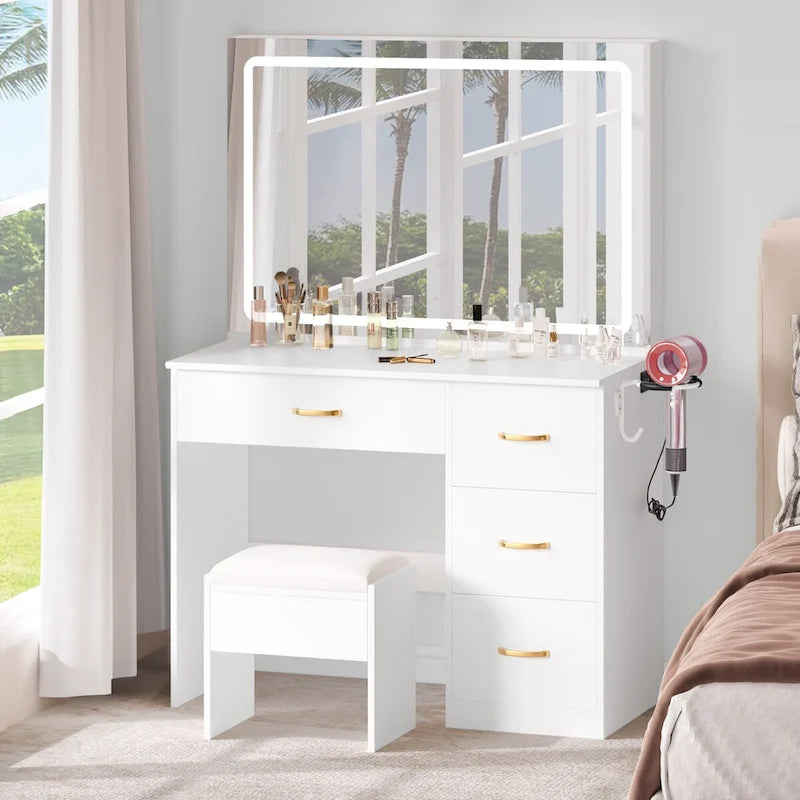 35.4 Prises intégrées pour meuble-lavabo avec miroir éclairé
