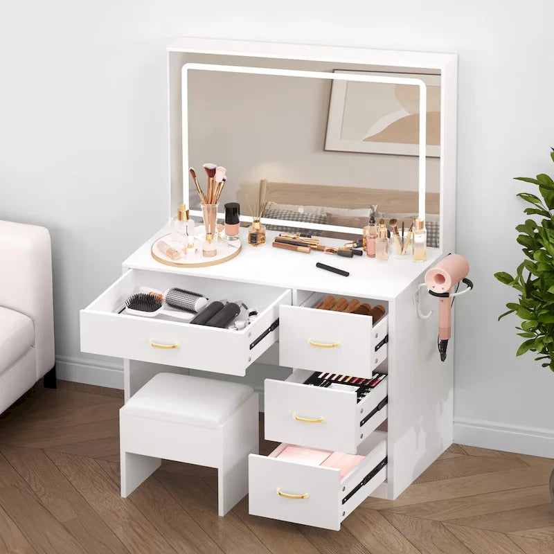 35.4 Prises intégrées pour meuble-lavabo avec miroir éclairé