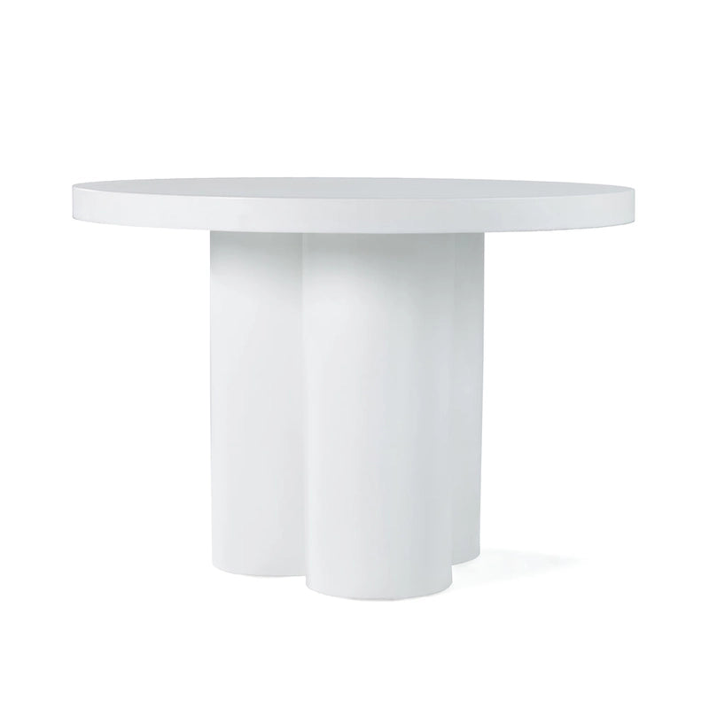 Table d'appoint moderne en béton blanc
