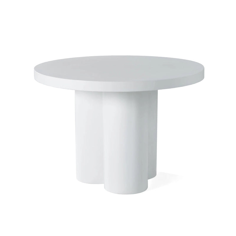 Table d'appoint moderne en béton blanc